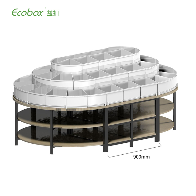 Pantalla de alimentos a granel de madera G005 accesorio redondo