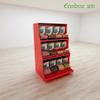 TG-0211 Bulk Candy Store Iron Bins con contenedores