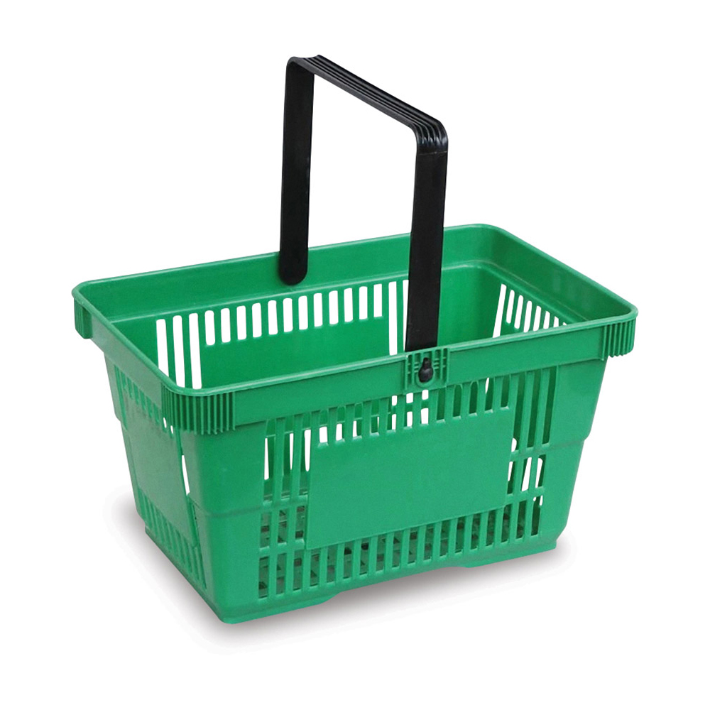 JS-SBT0 Cesta de compras de mango de plástico para supermercados para supermercados 