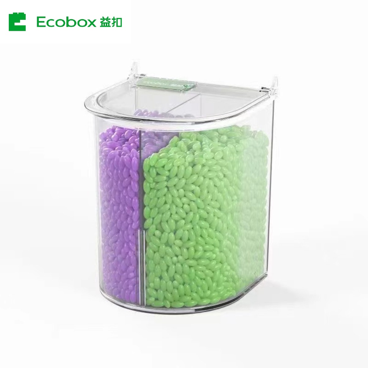 My-01 Bin de caramelo a granel de media ronda separable 