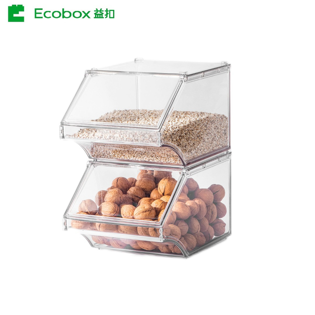 Contenedor de alimentos a granel apilable SS-02
