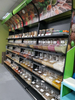 EK-026-7 Cereal a granel y estante de exhibición de hierro orgánico de alimentos con contenedor