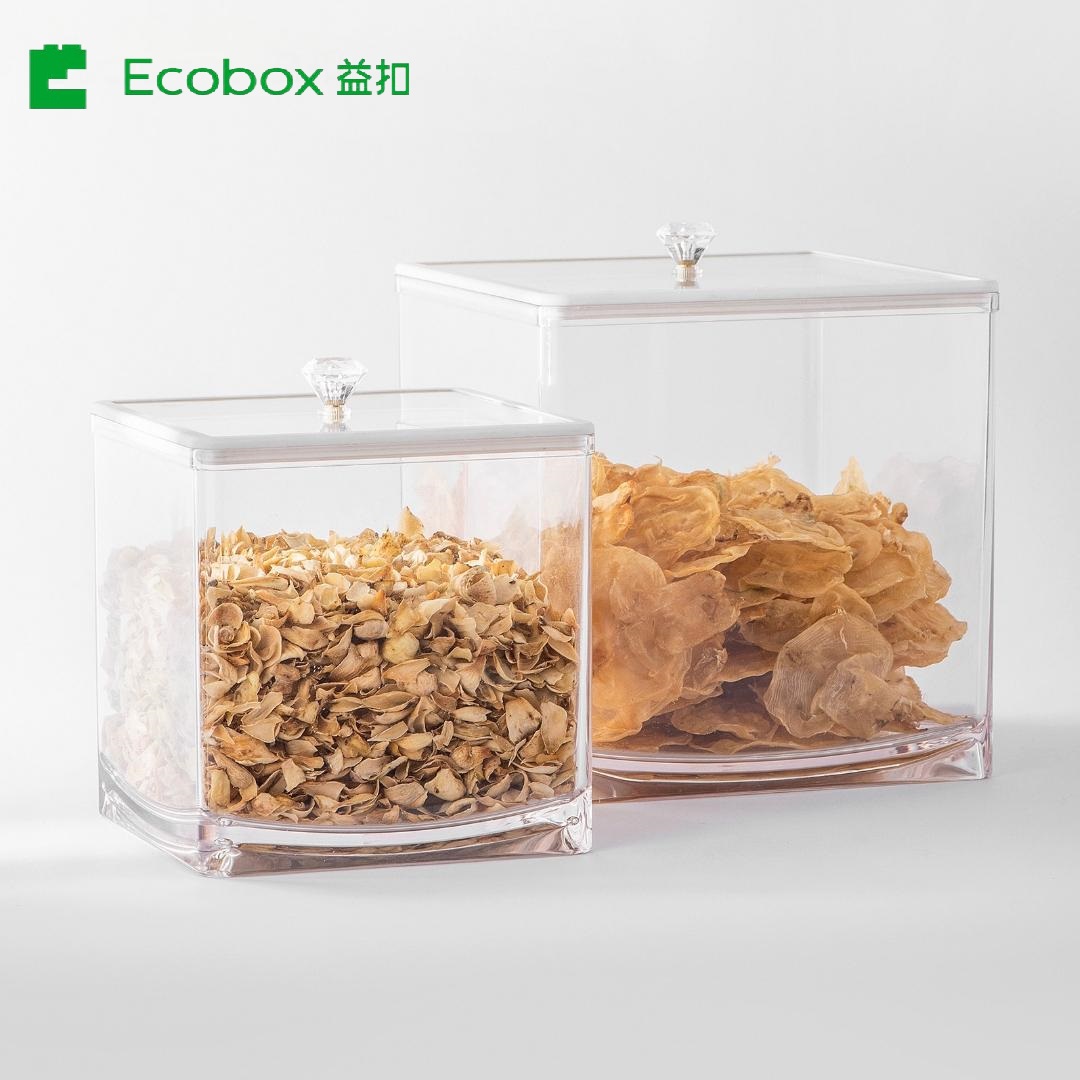 MF-05 Airtight Square Bulk Nuts y Cereal Food Bin