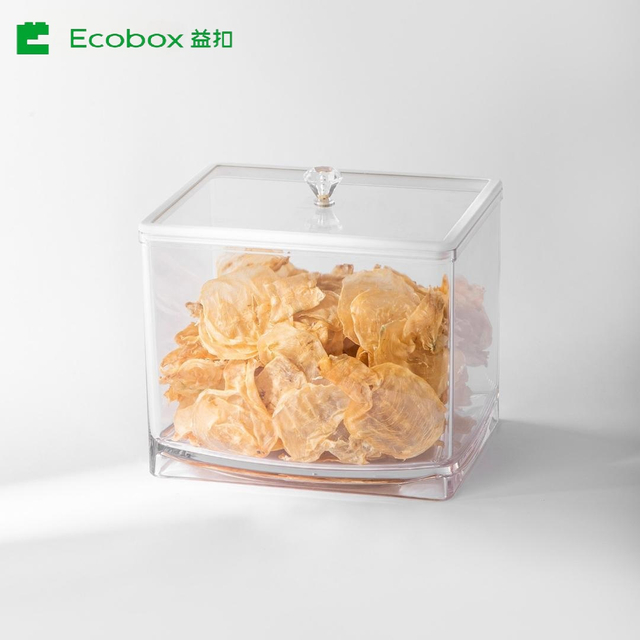 MF-07 AirTight Square Bulk Nuts y Cereal Food Bin