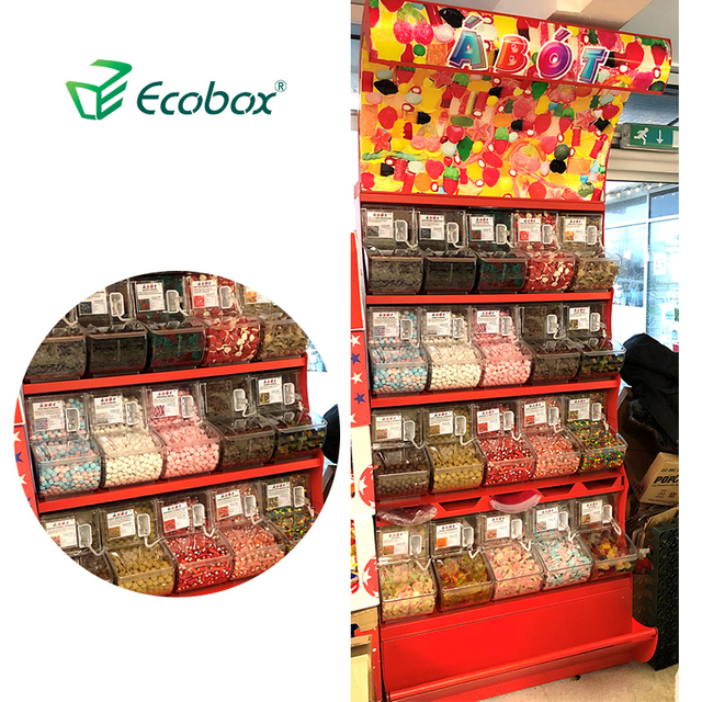 Estante de exhibición de alimentos a granel al por menor de supermercado de nuevo estilo TG-012