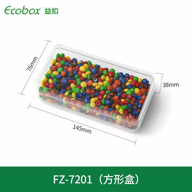 ECOBOX FZ-7201 Square Box Candy Decoration Contenedor
