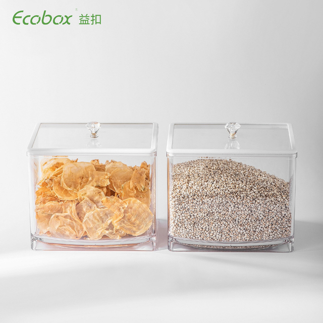 MF-07 AirTight Square Bulk Nuts y Cereal Food Bin