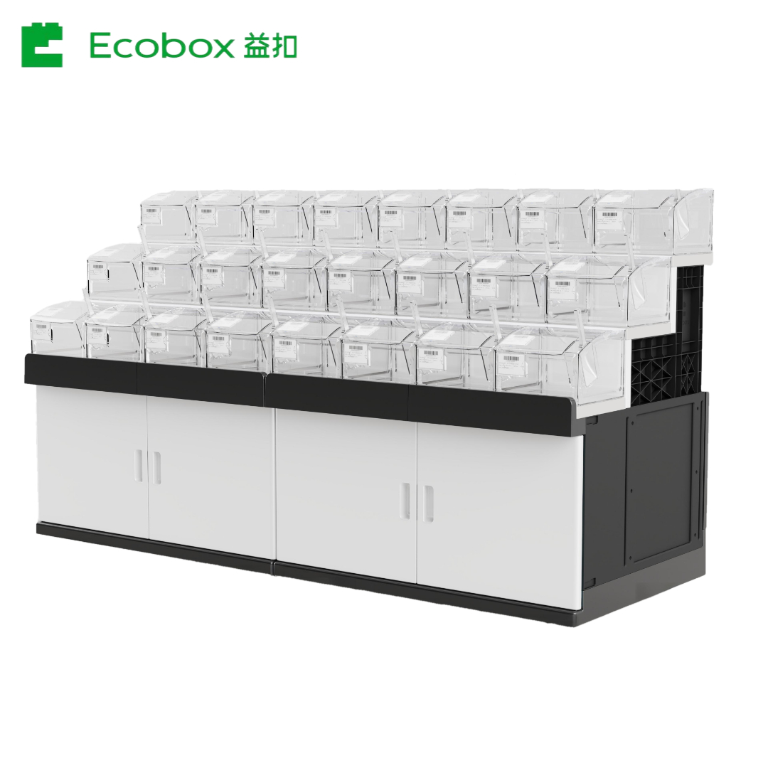 GT-0101 Soporte de exhibición de plástico de 3 capas para venta minorista