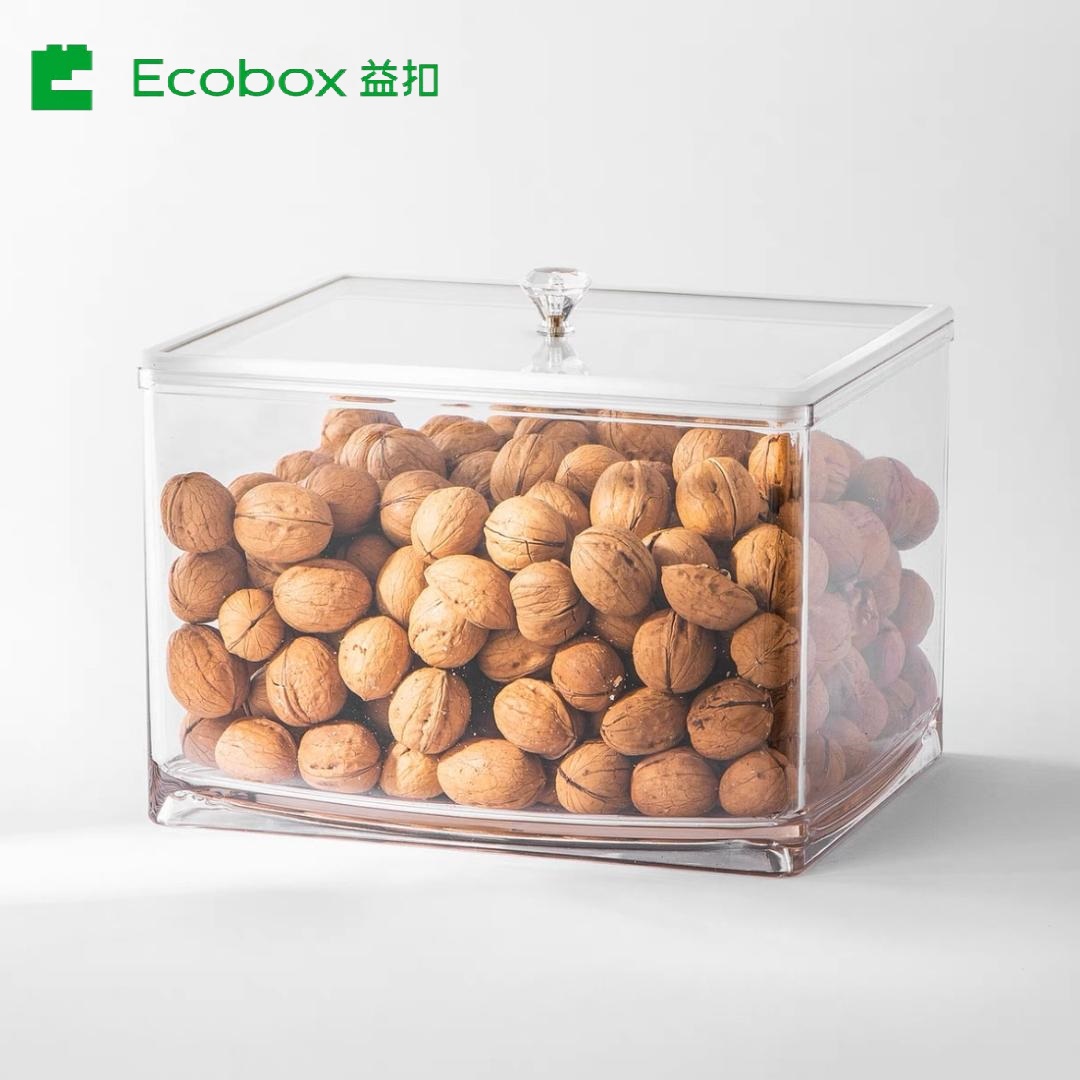 MF-08 AirTight Square Bulk Nuts y Cereal Food Bin