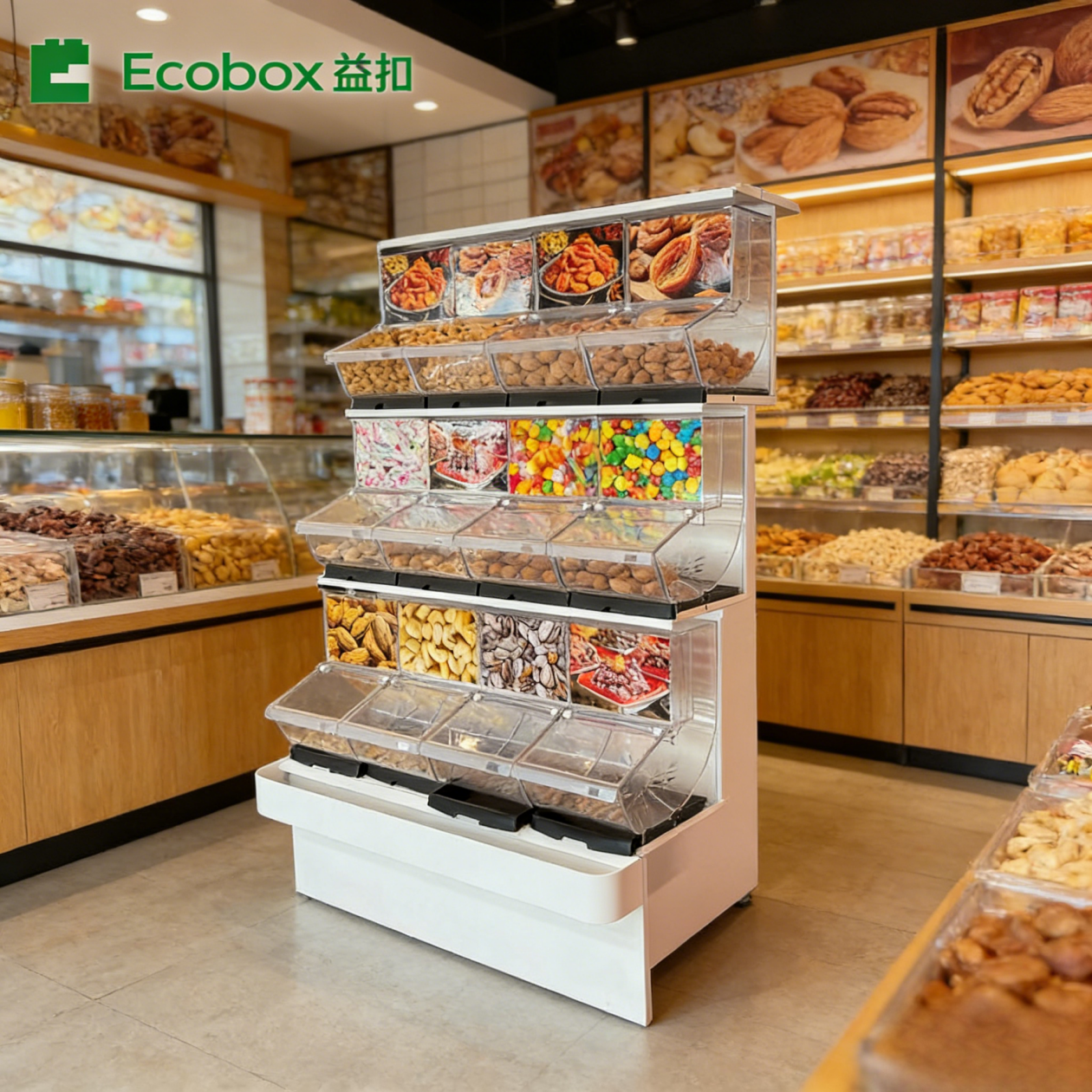 Estante de hierro para exhibición de dulces TG-24 