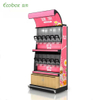 EK-026-3 estante de pantalla de hierro con dispensadores de alimentos y contenedores