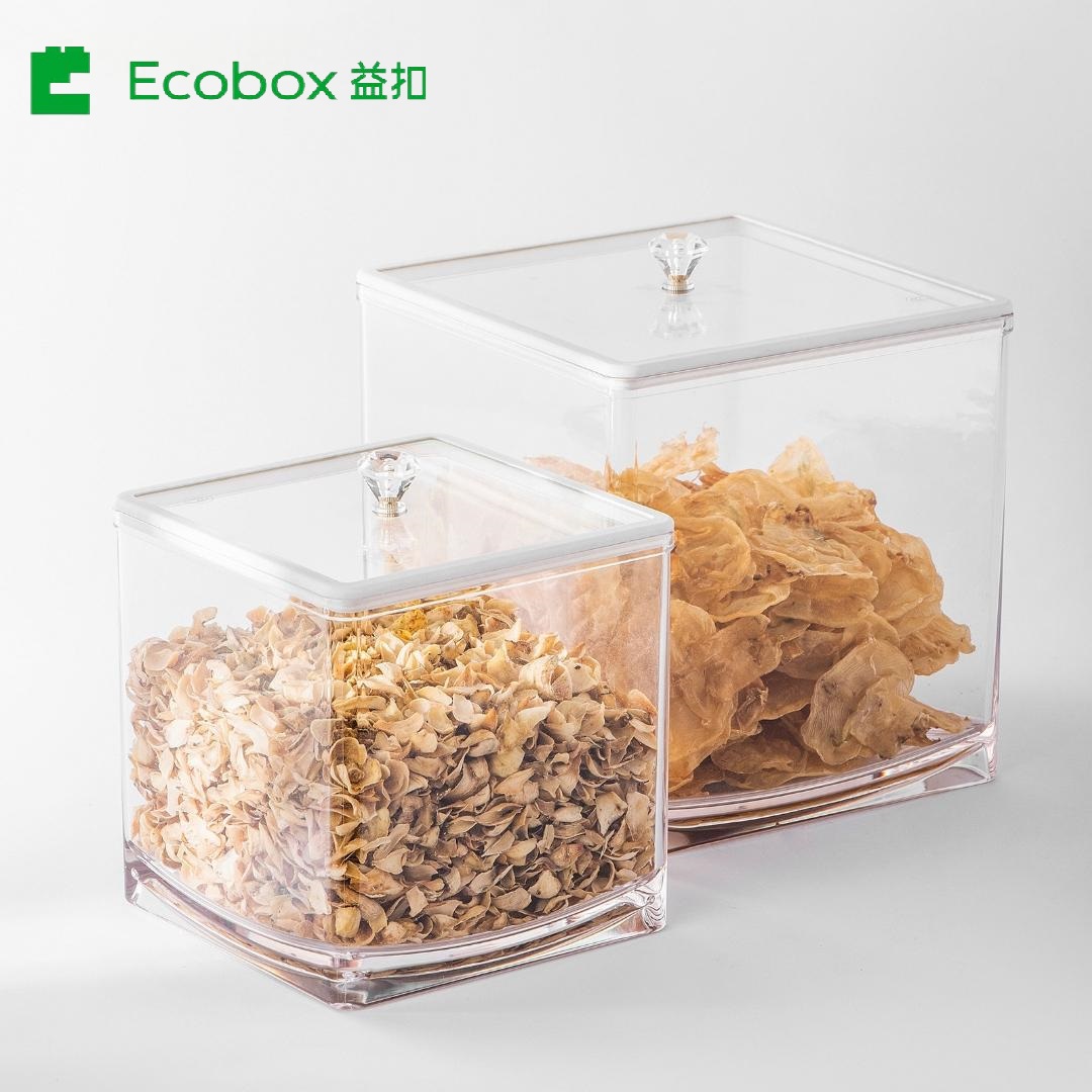MF-05 Airtight Square Bulk Nuts y Cereal Food Bin
