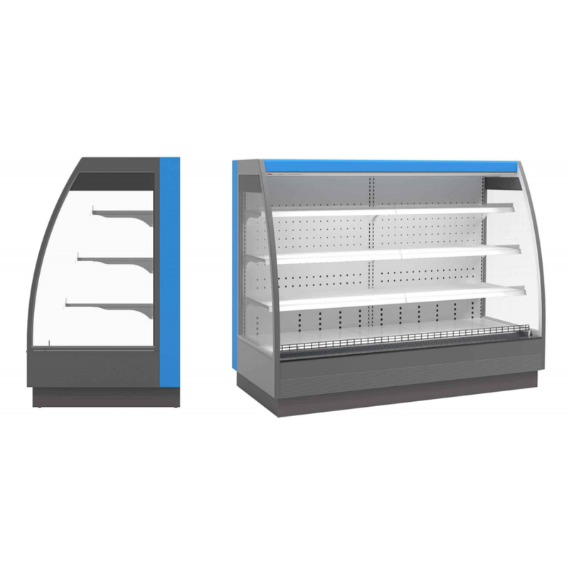 Gabinete de cortina de aire vertical bajo LF2E Equipos de refrigeración comercial