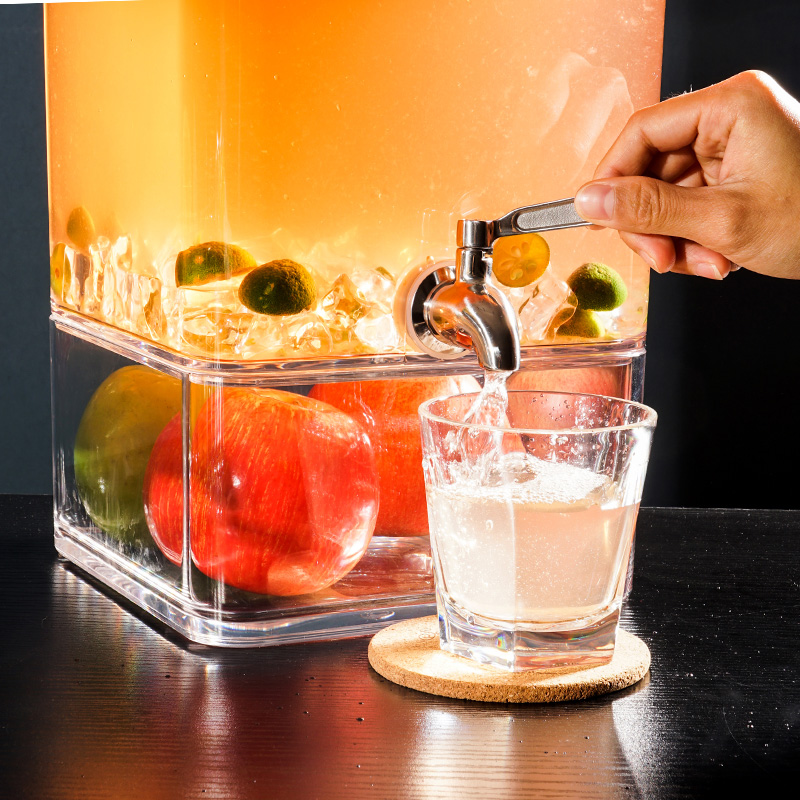 SW600 Dispensadores de bebidas transparentes Dsipensers con grifo