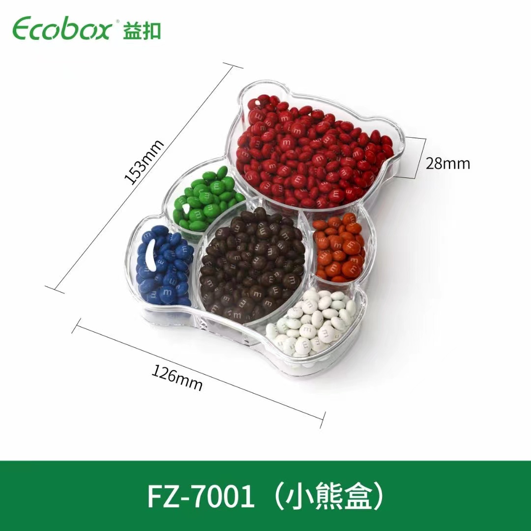 ECOBOX FZ-7001 Bear Box Candy Decoration Contenedor